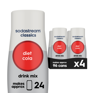 Sodastream Classics Diet Cola Drink Mix 4 Pack 440ml